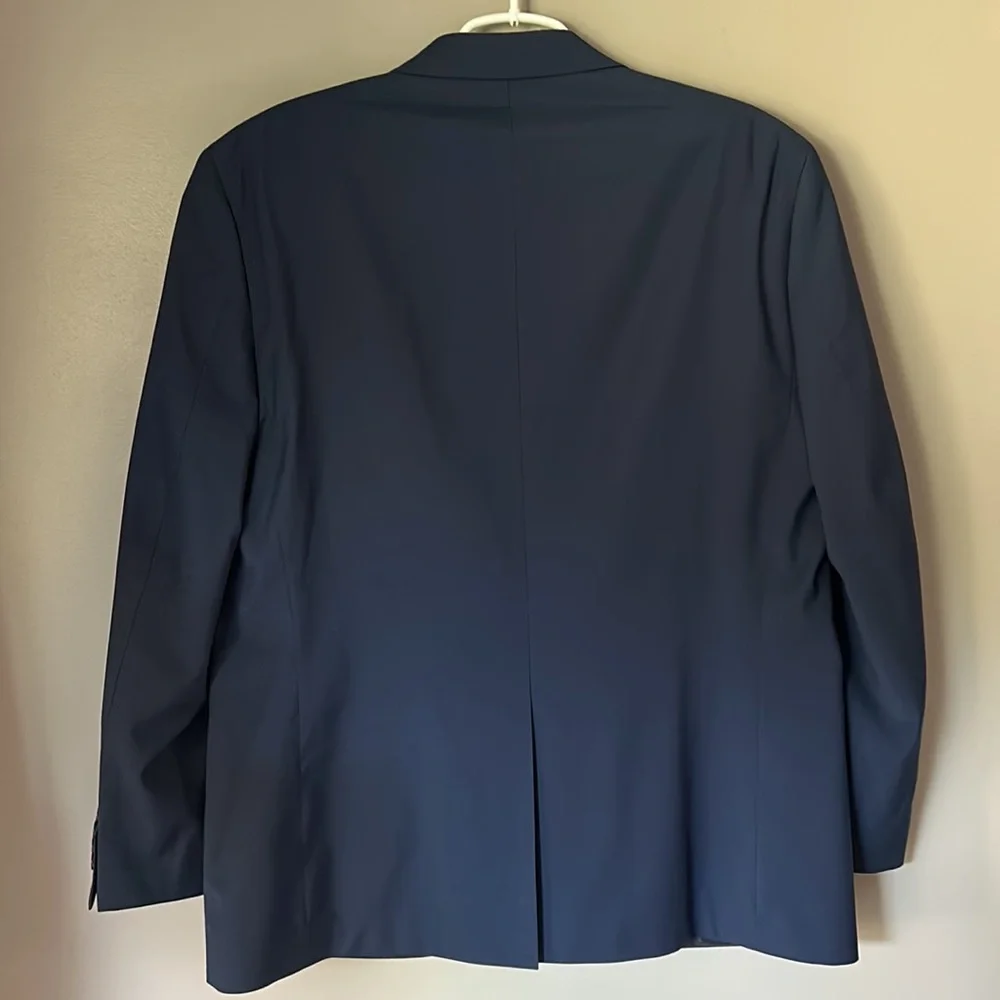 LAUREN Ralph Lauren Men’s Navy 100% Wool Blazer Suit Jacket